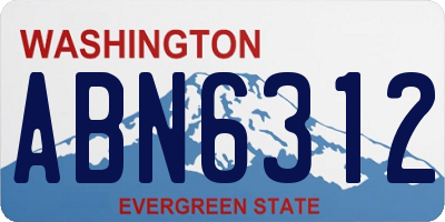 WA license plate ABN6312