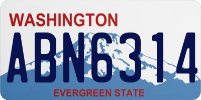 WA license plate ABN6314