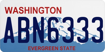 WA license plate ABN6333