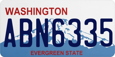 WA license plate ABN6335