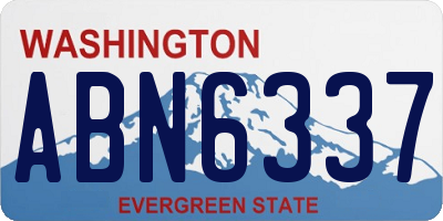 WA license plate ABN6337