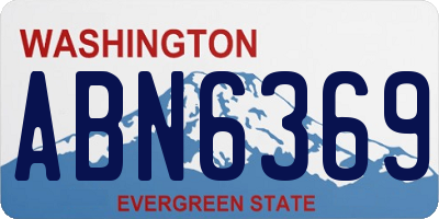 WA license plate ABN6369