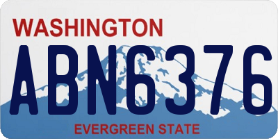 WA license plate ABN6376