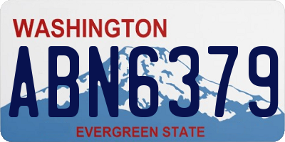 WA license plate ABN6379