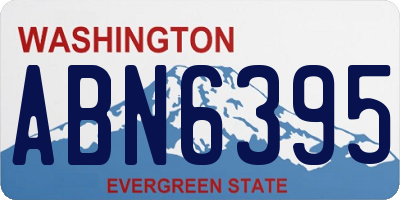 WA license plate ABN6395