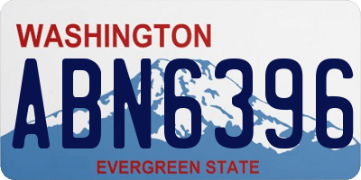 WA license plate ABN6396