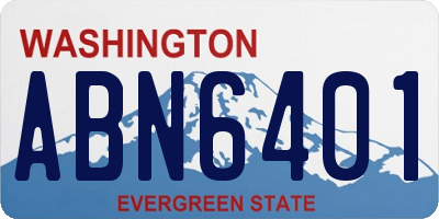 WA license plate ABN6401