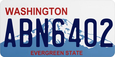 WA license plate ABN6402