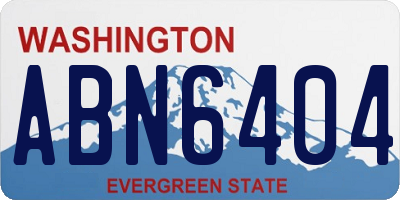 WA license plate ABN6404