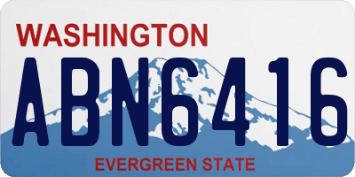 WA license plate ABN6416