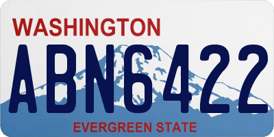 WA license plate ABN6422
