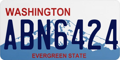 WA license plate ABN6424