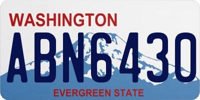 WA license plate ABN6430