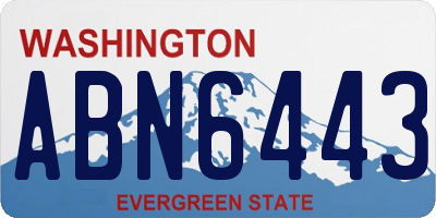 WA license plate ABN6443
