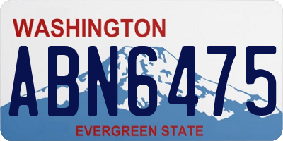 WA license plate ABN6475