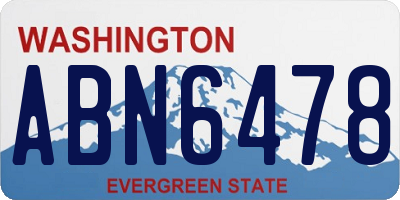 WA license plate ABN6478