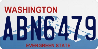 WA license plate ABN6479