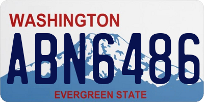 WA license plate ABN6486