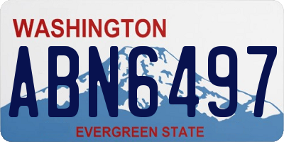 WA license plate ABN6497