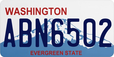 WA license plate ABN6502