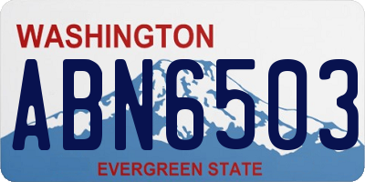 WA license plate ABN6503