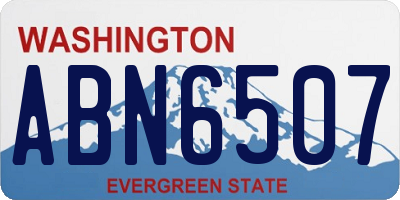 WA license plate ABN6507