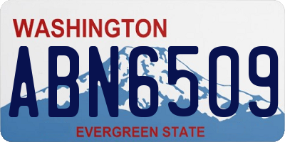 WA license plate ABN6509