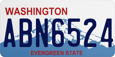 WA license plate ABN6524