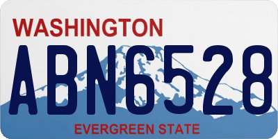WA license plate ABN6528