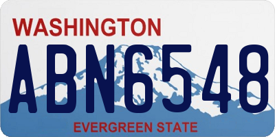 WA license plate ABN6548