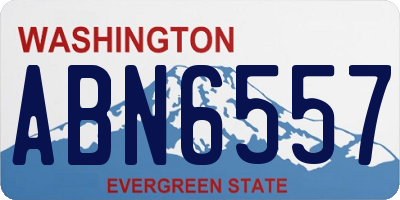WA license plate ABN6557