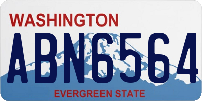WA license plate ABN6564