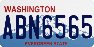 WA license plate ABN6565