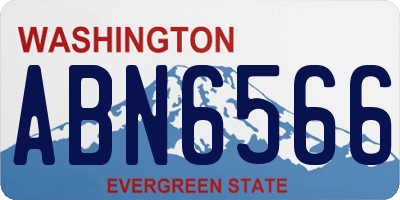 WA license plate ABN6566