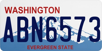 WA license plate ABN6573