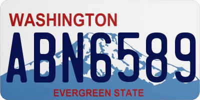 WA license plate ABN6589