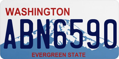 WA license plate ABN6590