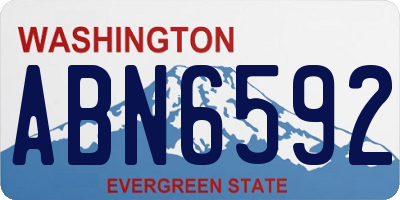 WA license plate ABN6592