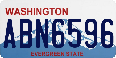 WA license plate ABN6596