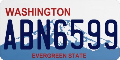 WA license plate ABN6599