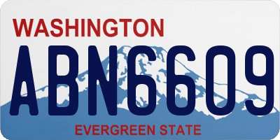 WA license plate ABN6609