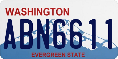 WA license plate ABN6611