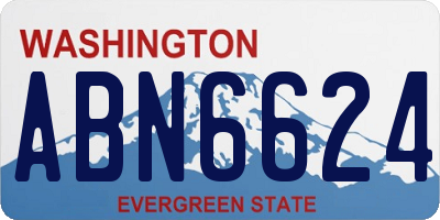 WA license plate ABN6624