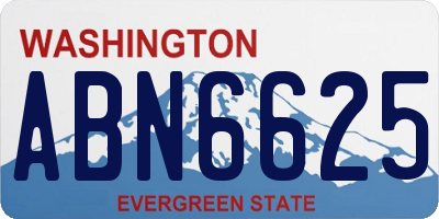 WA license plate ABN6625