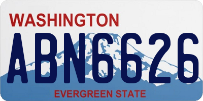 WA license plate ABN6626