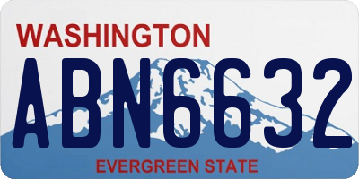 WA license plate ABN6632