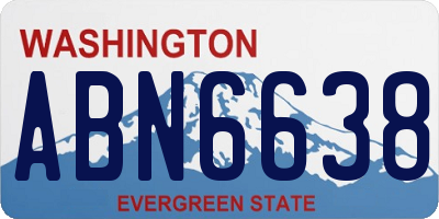 WA license plate ABN6638