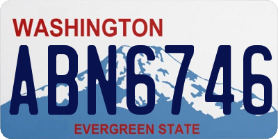 WA license plate ABN6746