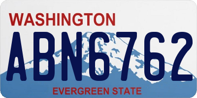 WA license plate ABN6762