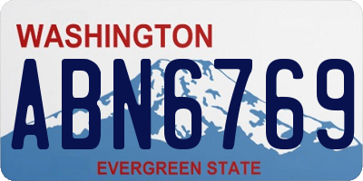 WA license plate ABN6769